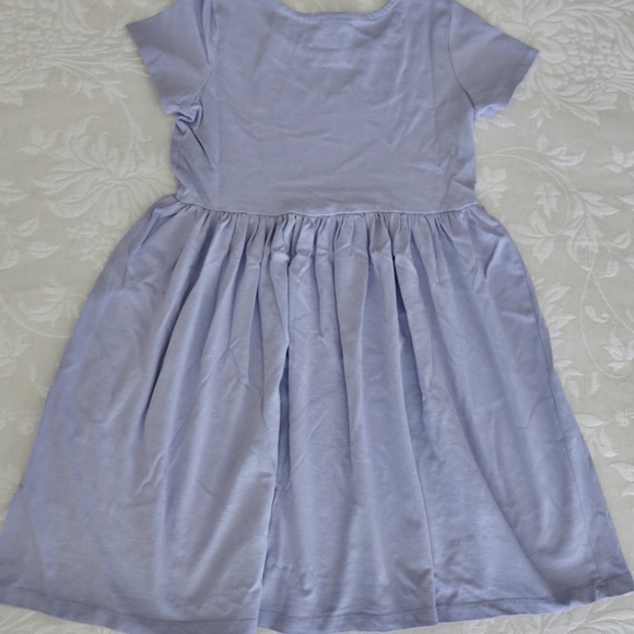 NWT Hanna Andersson Lavender Short Sleeve Dress Size 10 - Picture 7 of 9